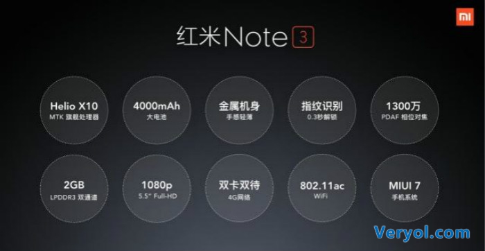 紅米note3今發布 攜4050mAh電池踢館(圖2) _2