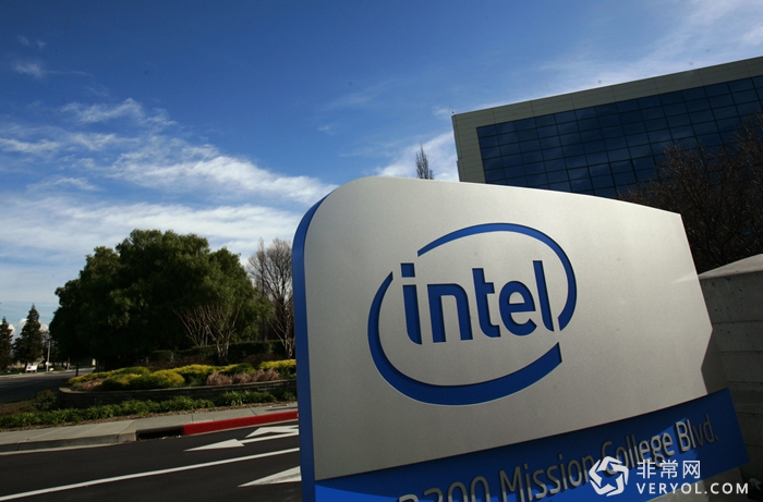 何炅加盟阿里音樂!百度外賣最多融資5億美金(圖2) Sign shown at headquarters for Intel Corp in Santa Clara