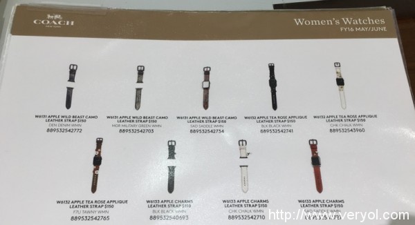 Coach Apple Watch表帶將在12日發(fā)售 只在Coach專賣店銷售(圖2) 69d8feebed828b0.jpg_600x600