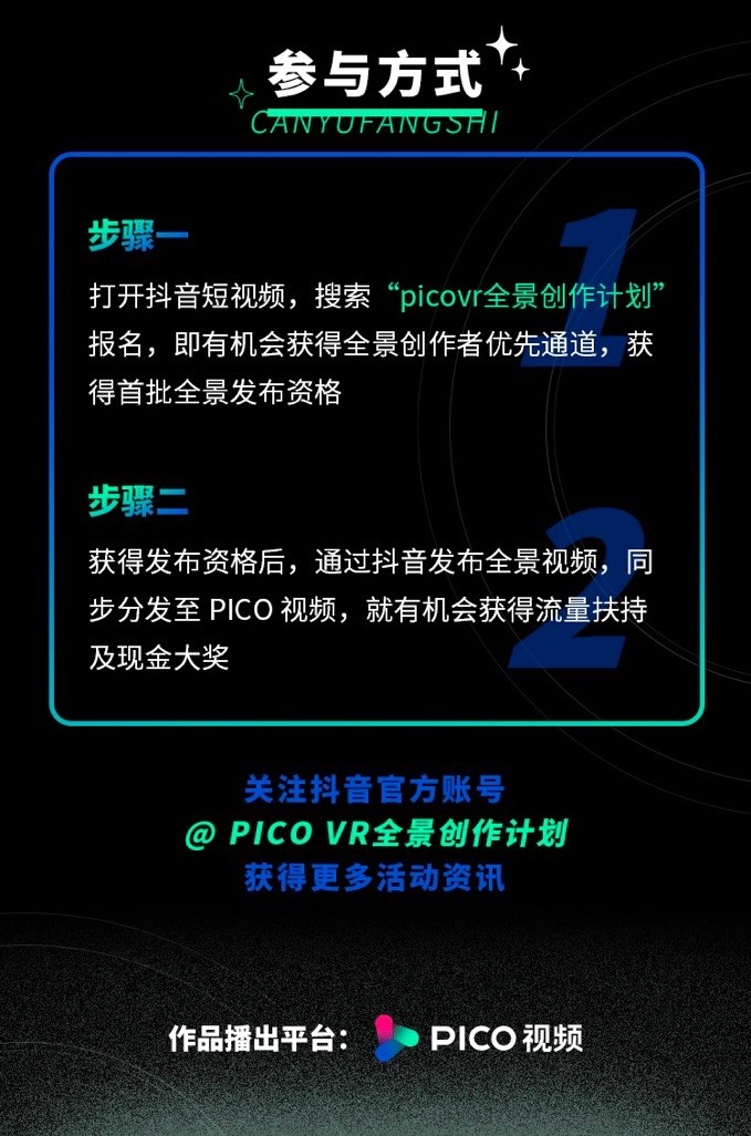 PICO 聯動抖音發起“VR全景創作計劃”，招募全景視頻創作者(圖4)