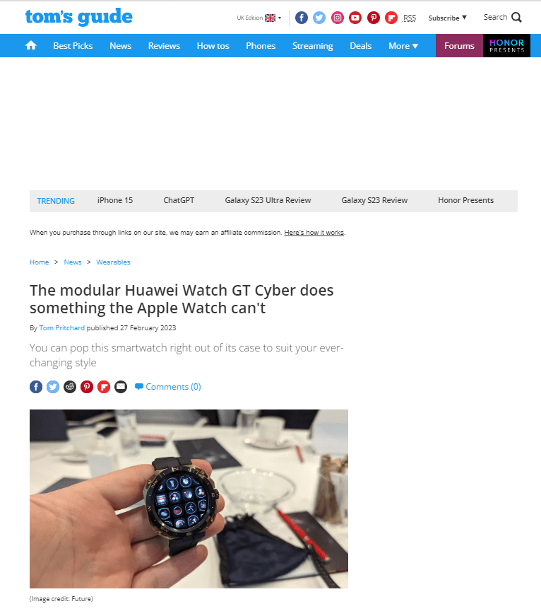 外媒好評如潮，華為穿戴產品榮獲MWC 2023 16項權威媒體大獎(圖11)