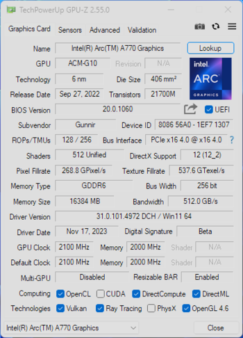 英特爾Arc A770 Photon新老驅動對比：DX11游戲幀率成倍暴漲
