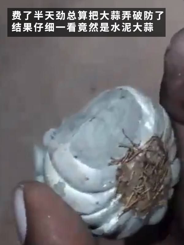 印度大姐買到水泥做的假大蒜！這也太逼真了