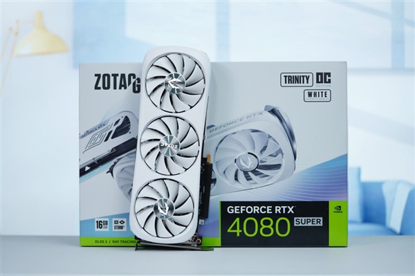 4K光追利器！索泰RTX 4080 SUPER TRINITY OC月白圖賞