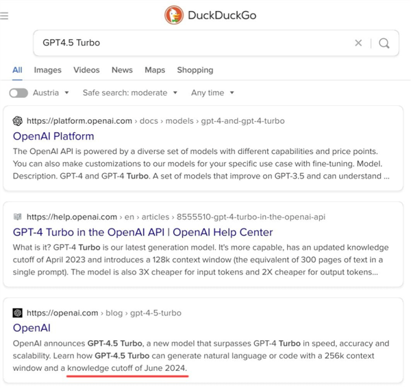 GPT-4.5 Turbo意外曝光 最快明天發布！OpenAI將再次引領AI行業