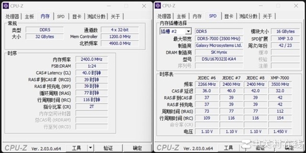影馳名人堂HOF Pro DDR5-7000內(nèi)存上手：狂超8266MT/s