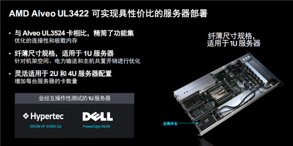 AMD發布Alveo UL3422金融專用加速卡：2.34納秒世界最低時延
