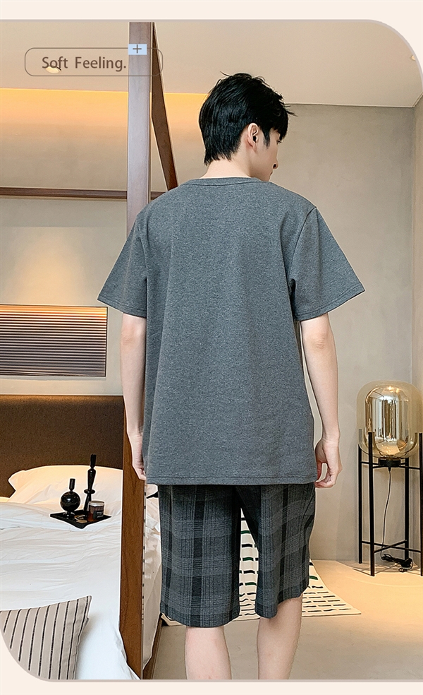 柔軟無束縛！浪莎男士純棉大碼休閑睡衣家居服大促：到手29.9元