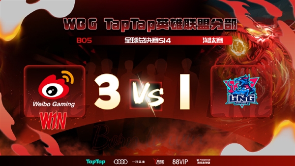 《英雄聯盟》S14全球總決賽八強賽 WBG 3-1戰勝LNG晉級四強