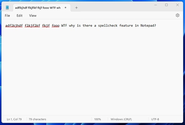 Windows 11記事本喜迎升級(jí)：支持拼寫檢查、自動(dòng)糾錯(cuò)