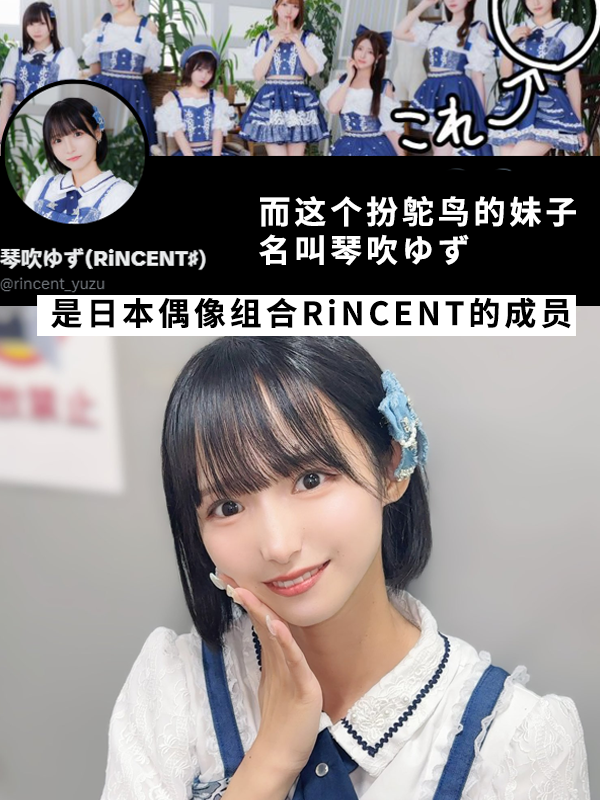 日本妹子cos鴕鳥爆火！現在又去模仿火烈鳥了