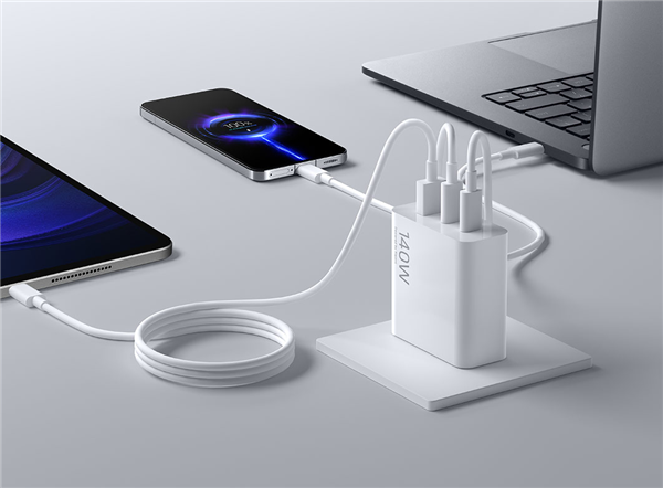 399元！小米140W氮化鎵三口充電器套裝發布：單口最大120W功率
