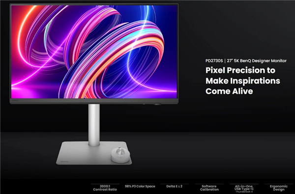 明基發布新款4K/5K顯示器：配雷電4、支持HDR10