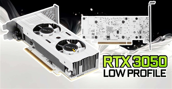 至少1399！影馳發布半高式RTX 3050 6GB：全球第一款全白刀卡