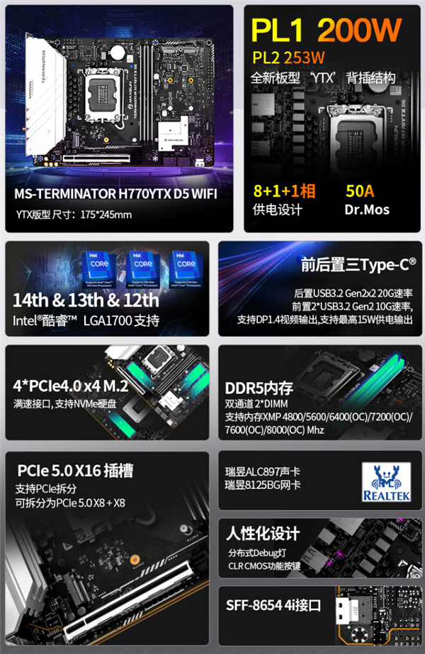 銘瑄首發YTX背插主板：異常干凈 只需899元