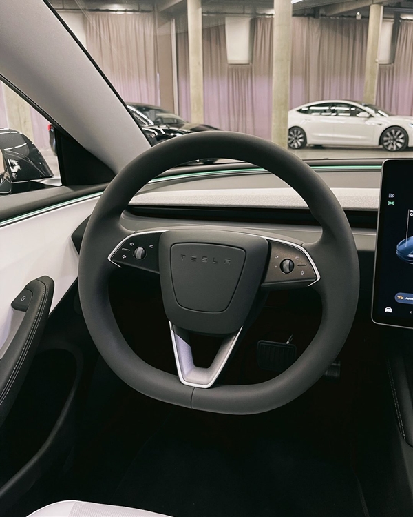 若賣20萬國產怎么打？新款特斯拉Model 3實車曝光：轉向、換擋桿全沒了