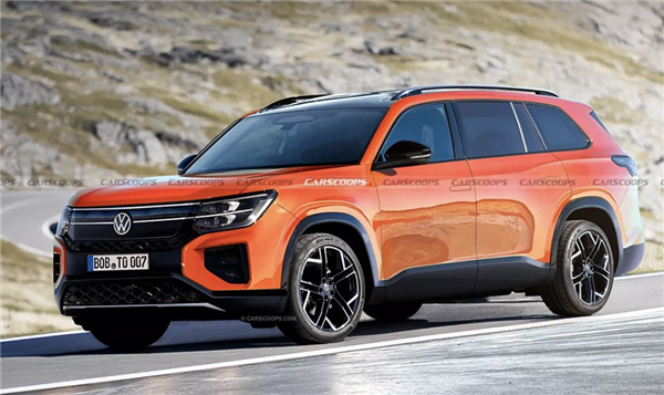 尺寸直逼大型SUV！全新一代大眾途昂假想圖曝光：2026年有望推出