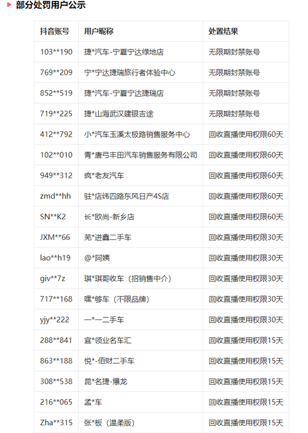 4S店擦邊直播被無限期封禁 捷途汽車回應：加強內部體系管理