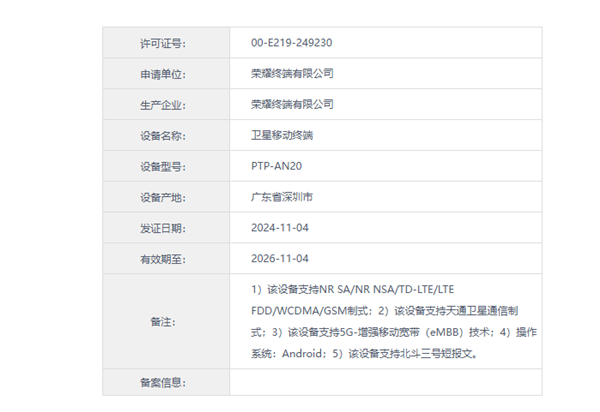 榮耀Magic7 RSR 保時捷設計入網：支持雙衛星通信