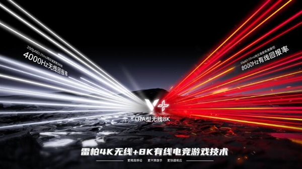 299元起 雷柏VT1雙高速系列鼠標發布：原生4K無線+8K有線