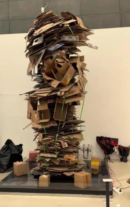 央美畢業(yè)展作品被吐槽一堆廢紙殼 作者道歉：精心設計的 造價上萬 