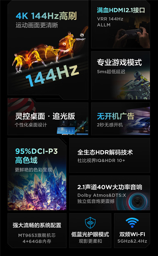 TCL雷鳥98英寸巨幕電視殺入萬元以內：僅9999元
