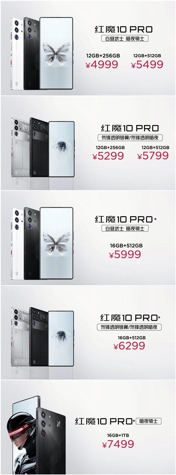 真全面屏邁入1.5K時代！紅魔10 Pro正式發(fā)布：售價4999元起