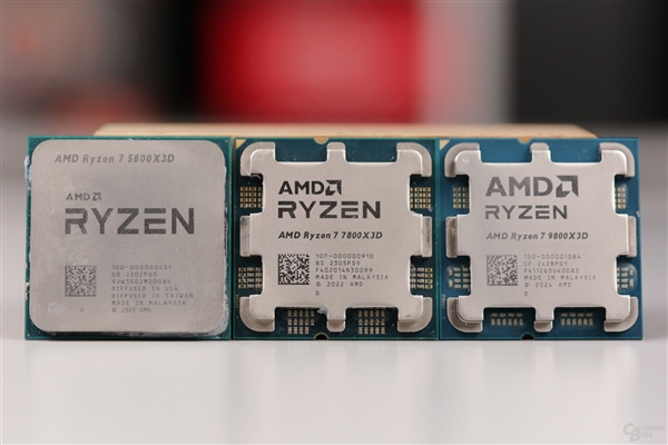 銳龍7 9800X3D、7800X3D、9700X、7700X 4.8GHz同頻對比：性能提升簡直了